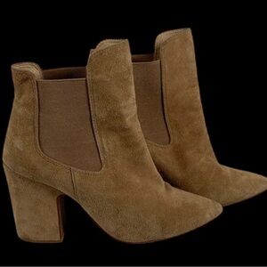 Suede Chelsea Booties